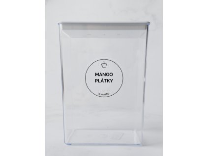 mango platky pruhledna samolepka na potravinove dozy 5 cm tucne domalep komplet