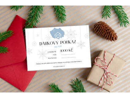 Vánoční dárkový poukaz 1000 Kč