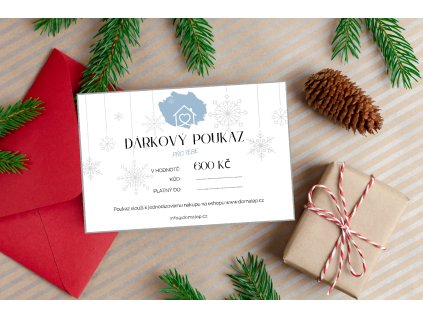 Vánoční dárkový poukaz 600 Kč