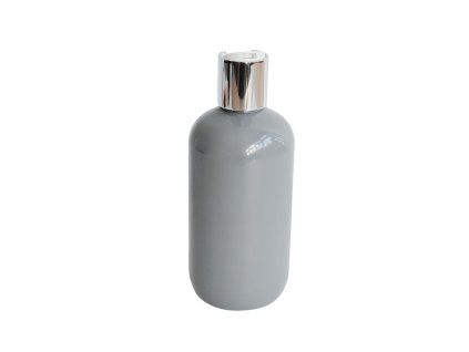 davkovac mydla 300 ml sedy bilo stribrny disc top