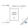 OVESNÁ MOUKA omyvatelná samolepka na boxy a dózy na fitness produkty, rozměr 6 x 8 cm, tučné písmo, průhledná varianta DomaLEP