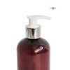 davkovac mydla 300 ml hnedy bilo stribrna pumpicka detail