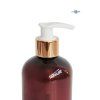 davkovac mydla 300 ml hnedy bilo zlata pumpicka detail