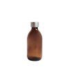 davkovac skleneny hnedy 250 ml mona uzaver stribrny
