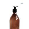 15929 2 davkovac skleneny hnedy 500 ml mona cerna hladka pumpicka detail