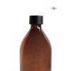 davkovac skleneny hnedy 500 ml mona uzaver cerny matny detail