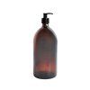 15956 1 davkovac skleneny hnedy 1000 ml mona cerna hladka pumpicka