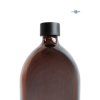 15962 2 davkovac skleneny hnedy 1000 ml mona uzaver cerny matny detail