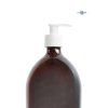 16154 2 davkovac skleneny hnedy 1000 ml mona bila pumpicka detail