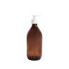 16169 1 davkovac skleneny hnedy 500 ml mona bila pumpicka