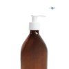 16169 2 davkovac skleneny hnedy 500 ml mona bila pumpicka detail