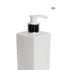 davkovac mydla 500 ml bily hranaty bilo stribrna pumpicka detail