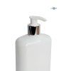 davkovac mydla 400 ml bily oval bilo stribrna pumpicka detail