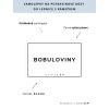 BOBULOVINY průhledná samolepka s rámečkem, tučné písmo, rozměr 6 × 4 cm na boxy, šuplíky a dózy do lednice