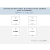Samolepka VITAMÍNY na boxy a lékárničky, 5 x 5 cm, bílá nebo průhledná varianta, základní nebo tučné písmo, DomaLEP.