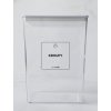 KROUPY 5 × 5 cm – průhledná vinylová, voděodolná, omyvatelná samolepka na dózy, tučné písmo komplet