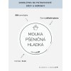 MOUKA PŠENIČNÁ HLADKÁ průměr 5 cm – bílá vinylová, voděodolná, omyvatelná samolepka na dózy, základní písmo