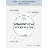 AMARANTHOVÁ MOUKA HLADKÁ průměr 5 cm – bílá vinylová, voděodolná, omyvatelná samolepka na dózy, tučné písmo