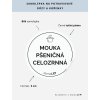 MOUKA PŠENIČNÁ CELOZRNNÁ průměr 5 cm – bílá vinylová, voděodolná, omyvatelná samolepka na dózy, tučné písmo