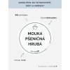MOUKA PŠENIČNÁ HRUBÁ průměr 5 cm – bílá vinylová, voděodolná, omyvatelná samolepka na dózy, tučné písmo