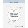 PŠENIČNÁ TRHANKA průměr 5 cm – bílá vinylová, voděodolná, omyvatelná samolepka na dózy, tučné písmo