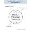 MOUKA PŠENIČNÁ CHLEBOVÁ průměr 5 cm – průhledná vinylová, voděodolná, omyvatelná samolepka na dózy, základní písmo