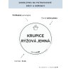 KRUPICE RÝŽOVÁ JEMNÁ průměr 5 cm – průhledná vinylová, voděodolná, omyvatelná samolepka na dózy, tučné písmo