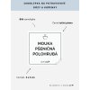 MOUKA PŠENIČNÁ POLOHRUBÁ 5 × 5 cm – bílá vinylová, voděodolná, omyvatelná samolepka na dózy, tučné písmo