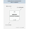 MOUKA RÝŽOVÁ HLADKÁ 5 × 5 cm – bílá vinylová, voděodolná, omyvatelná samolepka na dózy, tučné písmo