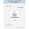MOUKA ŽITNÁ CELOZRNNÁ 5 × 5 cm – bílá vinylová, voděodolná, omyvatelná samolepka na dózy, tučné písmo