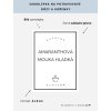 AMARANTHOVÁ MOUKA HLADKÁ 6 × 8 cm – bílá vinylová, voděodolná, omyvatelná samolepka na dózy, základní písmo