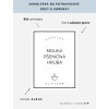 MOUKA PŠENIČNÁ HRUBÁ 6 × 8 cm – bílá vinylová, voděodolná, omyvatelná samolepka na dózy, základní písmo