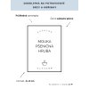 MOUKA PŠENIČNÁ HRUBÁ 6 × 8 cm – průhledná vinylová, voděodolná, omyvatelná samolepka na dózy, základní písmo