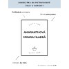 AMARANTHOVÁ MOUKA HLADKÁ 6 × 8 cm – průhledná vinylová, voděodolná, omyvatelná samolepka na dózy, tučné písmo