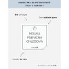 MOUKA PŠENIČNÁ CHLEBOVÁ 5 × 5 cm – bílá vinylová, voděodolná, omyvatelná samolepka na dózy, základní písmo
