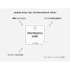 Samolepka PROTEINOVÁ KAŠE na potravinové dózy, 5 x 5 cm, bílá, tučné písmo, DomaLEP.