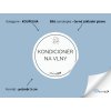 KONDICIONÉR NA VLNY (pro ni) omyvatelná samolepka na kosmetiku, průměr 5 cm, základní písmo, bílá varianta domaLEP