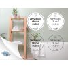 ZPEVŇUJÍCÍ TĚLOVÉ MLÉKO omyvatelná samolepka na kosmetiku, průměr 5 cm, základní a tučné písmo, bílá a průhledná varianta DomaLEP