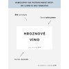 hroznove vino bila omyvatelna samolepka bez ramecku na boxy dozy do lednice rozmer 6 x 4 cm tucne pismo domalep