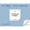 HYGIENICKÉ POTŘEBY omyvatelná samolepka na kosmetiku, rozměr 3x3 cm, tučné písmo, bílá varianta domaLEP