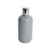 davkovac mydla 300 ml sedy bilo stribrny disc top