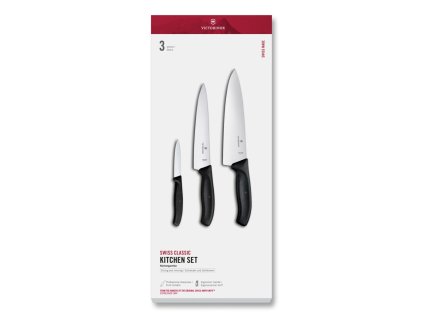 Swiss Classic, kitchen set, 3pcs, black, gift box