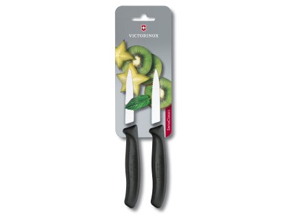 Nůž na zeleninu 8cm plast černý blist