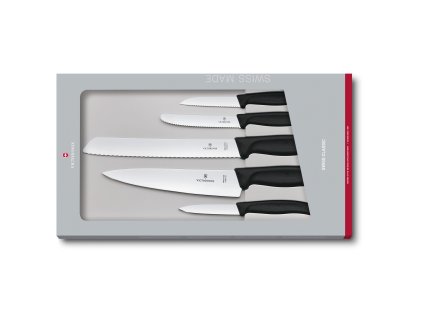 Kuchyňská sada Swiss Classic, černá,  5 ks