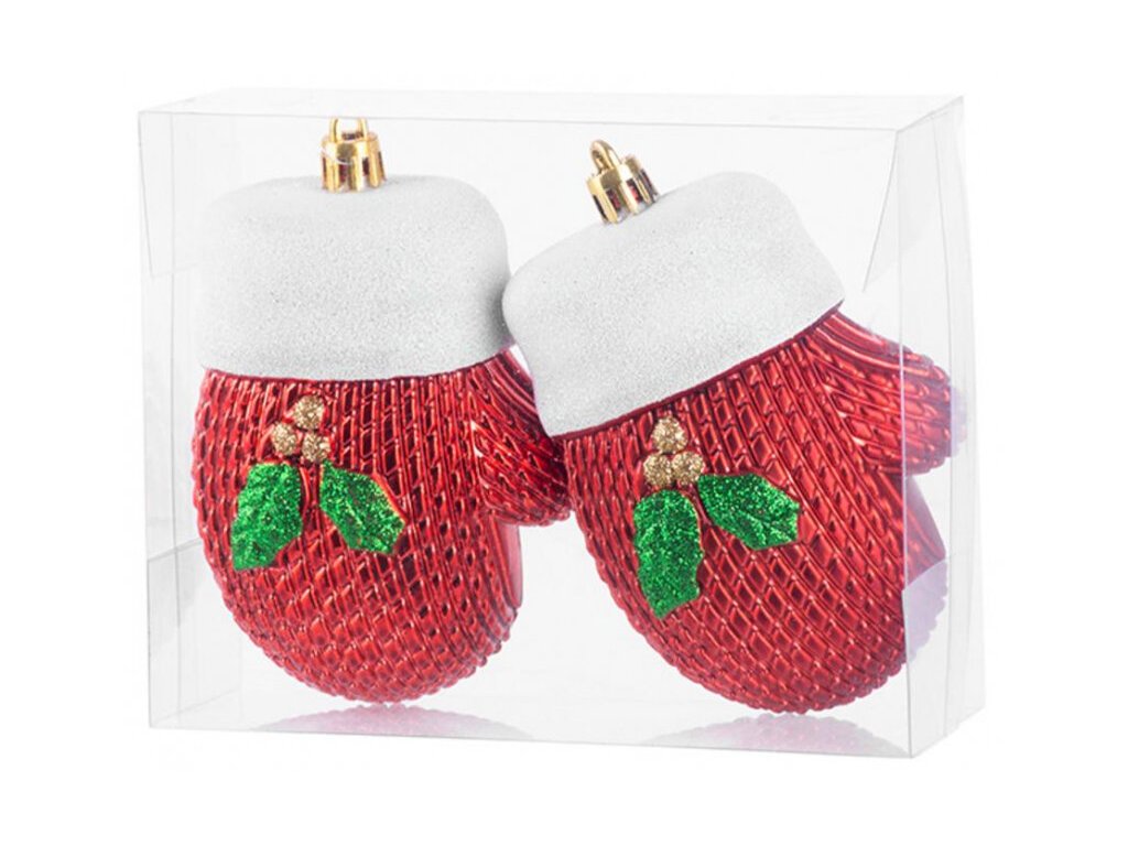 19458 vianocna ozdoba rukavica 10 cm 2 ks