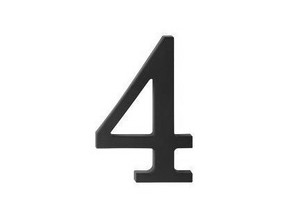 11880 cislo domove 4 cierne plast 17 5 cm