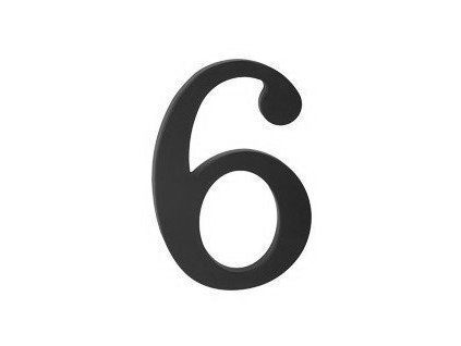 11886 cislo domove 6 9 cierne plast 17 5 cm