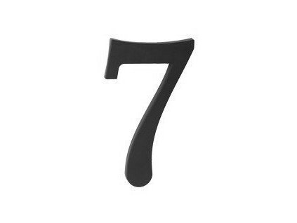 11889 cislo domove 7 cierne plast 17 5 cm