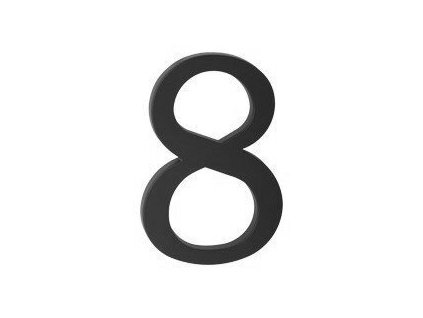 11892 cislo domove 8 cierne plast 17 5 cm
