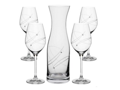 15981 karafa a pohare na vino swarovski 1 4ks